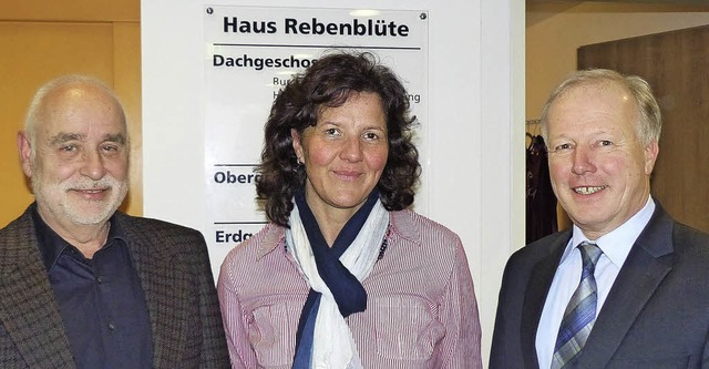 Peter Wei (rechts) informiert sich be...imleiterin Regina Mayer in Kippenheim.  | Foto: BZ