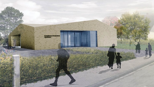 So soll das neue Gemeindehaus in der Hansjakobstrae einmal aussehen.  | Foto: Modell: Bro Kuhn und Lehmann