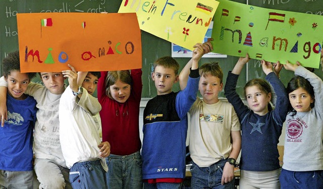 Kinder mit Migrationshintergrund sind ...2;Sprache verbindet&#8220;<ppp></ppp>   | Foto: dpa