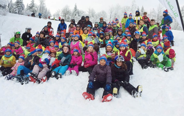 Sichtlich Spa hatten die Teilnehmer der Skikurse des Ski-Clubs Fahrnau.   | Foto: zvg