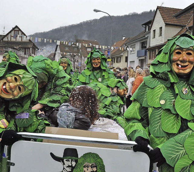 Bunt geht es beim Groen Brauchtumsumzug in Hauingen zu.   | Foto: Archivbild: Barbara Ruda