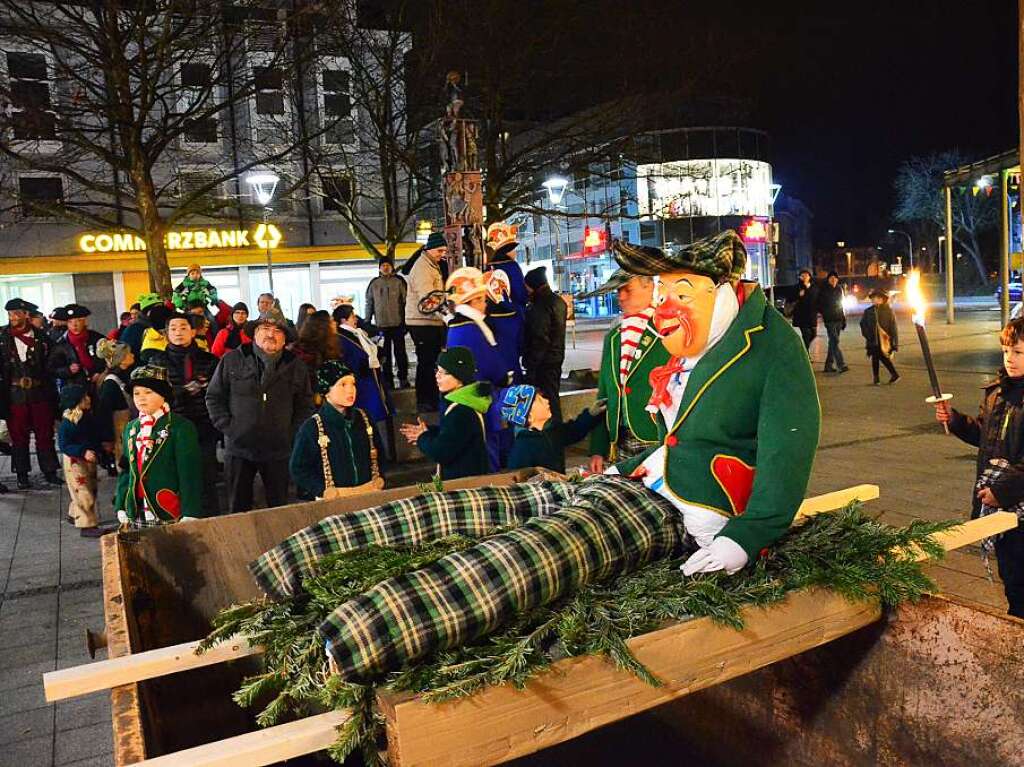 Impressionen von der Fasnachtsverbrennung