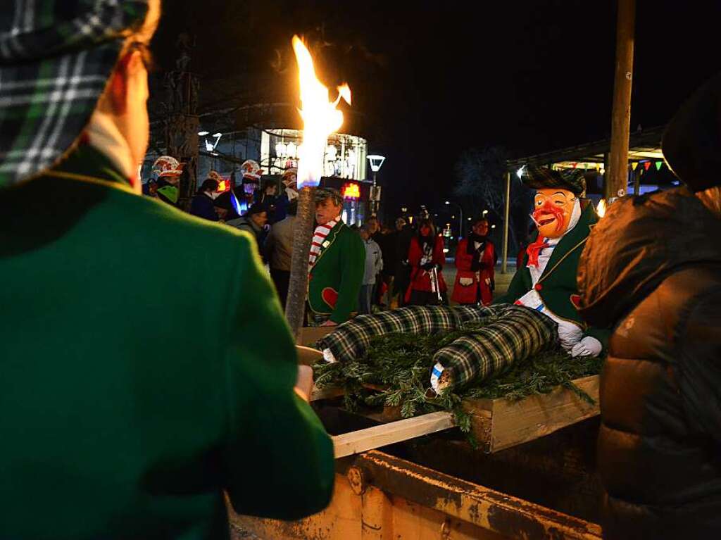 Impressionen von der Fasnachtsverbrennung