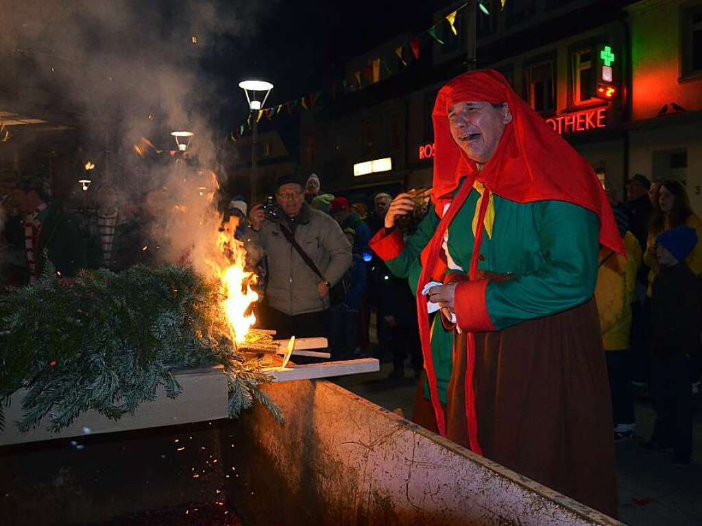 Impressionen von der Fasnachtsverbrennung