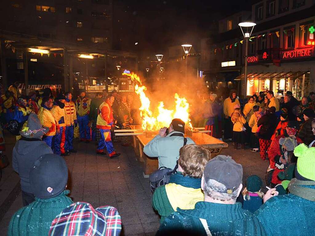 Impressionen von der Fasnachtsverbrennung