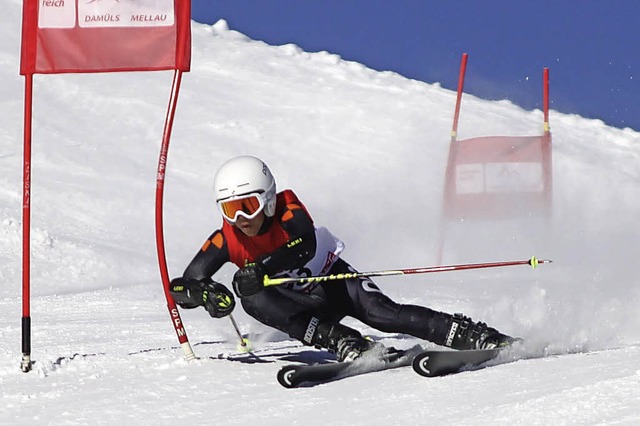 Rasant aufgeholt: Marvin beim Slalom in Mellau.   | Foto: verein