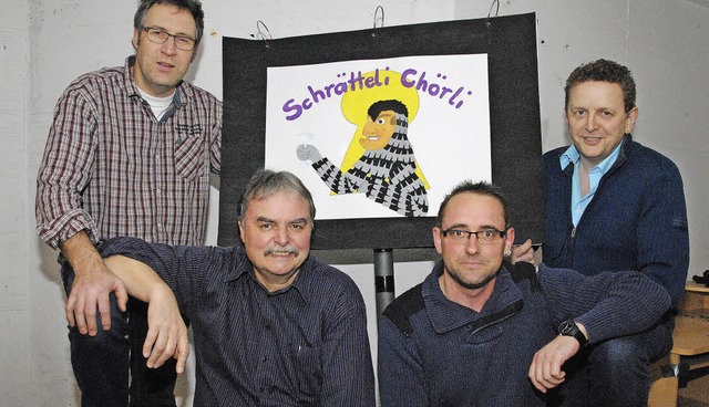 Das Schrtteli-Chrli mit Matthias Him...Thorsten Richter und Andreas Kressler   | Foto: Sedlak