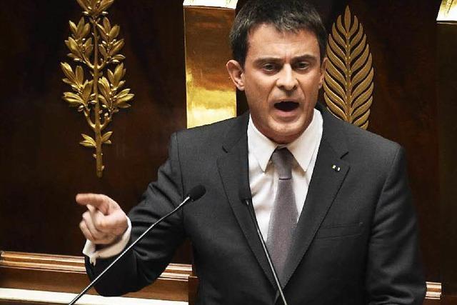 Frankreichs Premier Valls bersteht Misstrauensvotum