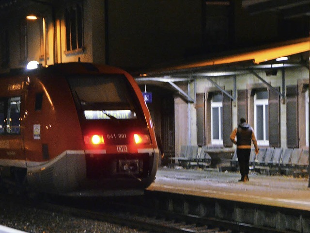 Am Rosenmontag stieg der 19-Jhrige am Rheinfelder Bahnhof in den Zug.   | Foto: Archiv Gerigk