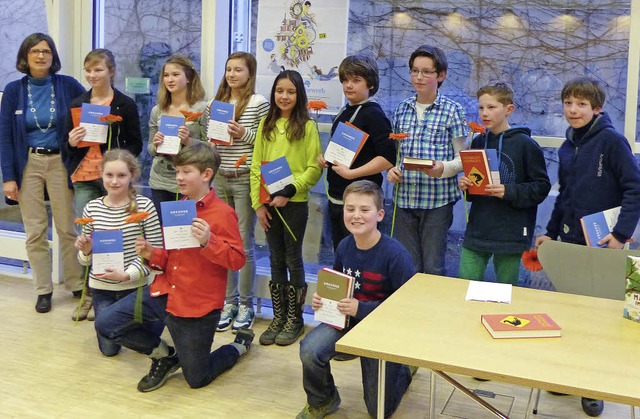 Elf Schulsieger haben aus ihren Lieblingsbchern vorgelesen.   | Foto: Privat