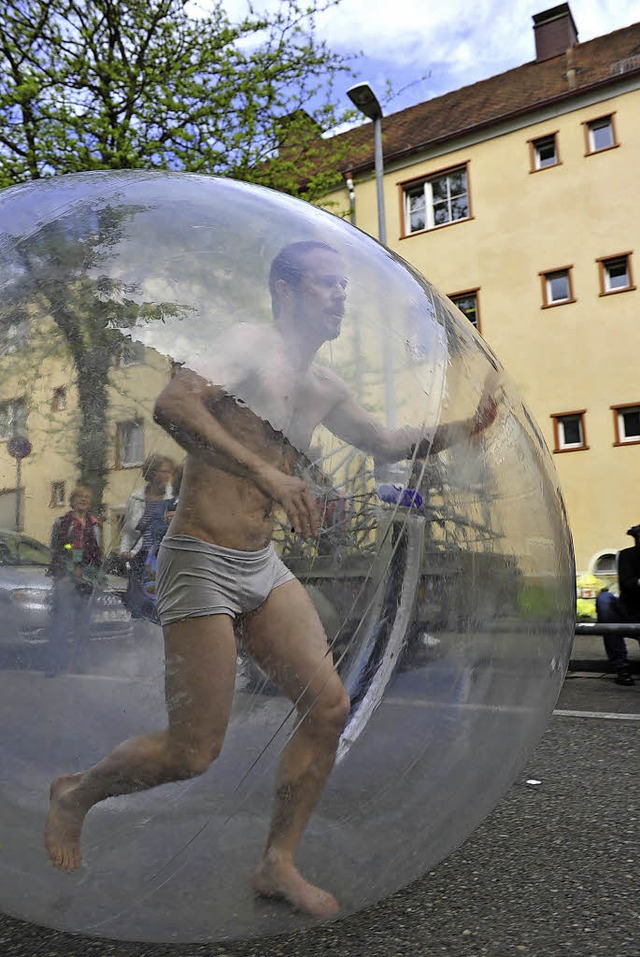 Graham Smith in der Blase  | Foto: Maurice Korbel