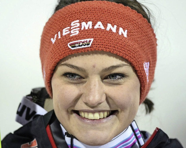 Weltmeisterin: Carina Vogt   | Foto: dpa