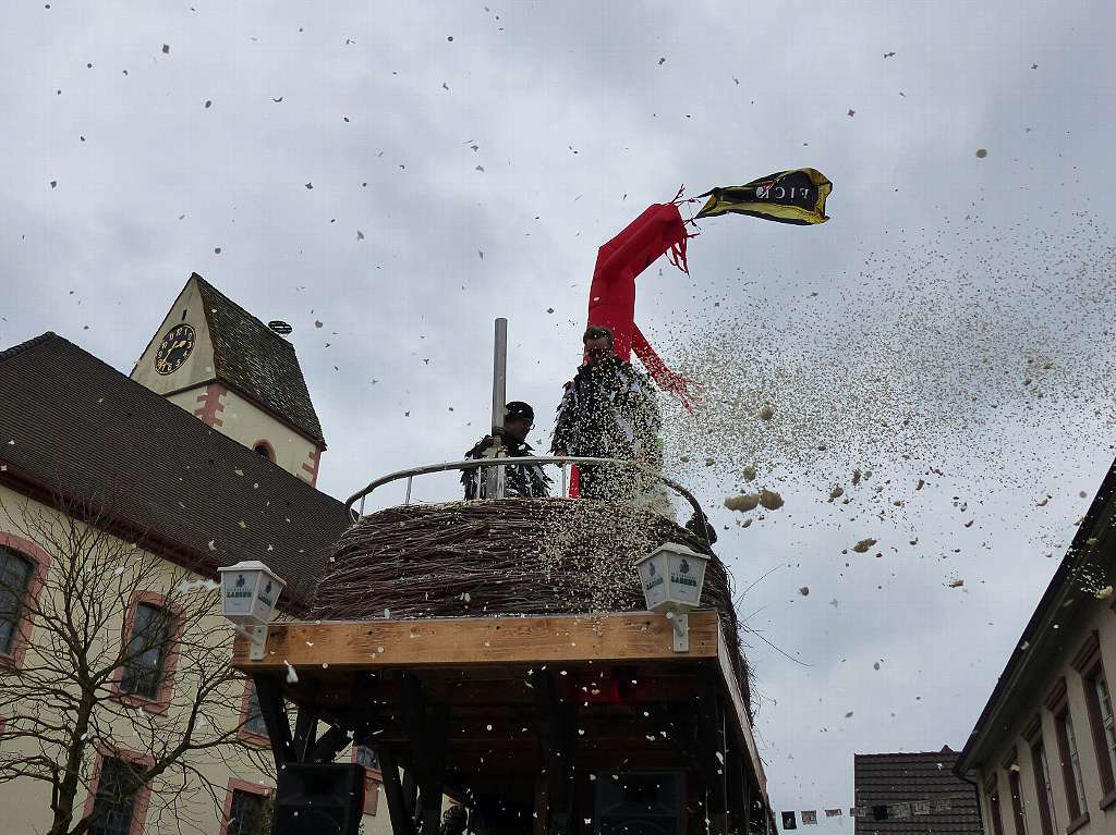 In Hauingen regnete es nur Konfetti.