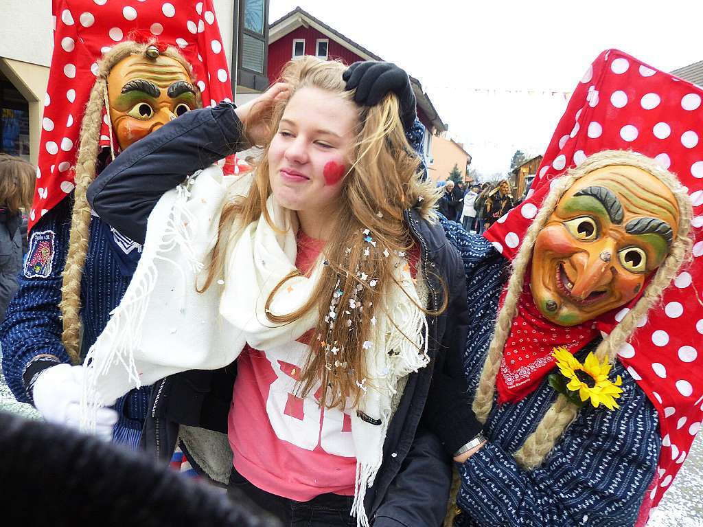 In Hauingen regnete es nur Konfetti.