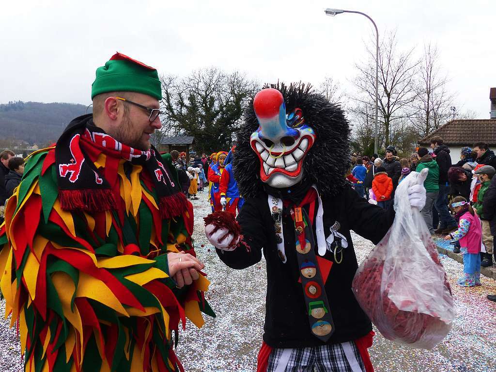 In Hauingen regnete es nur Konfetti.