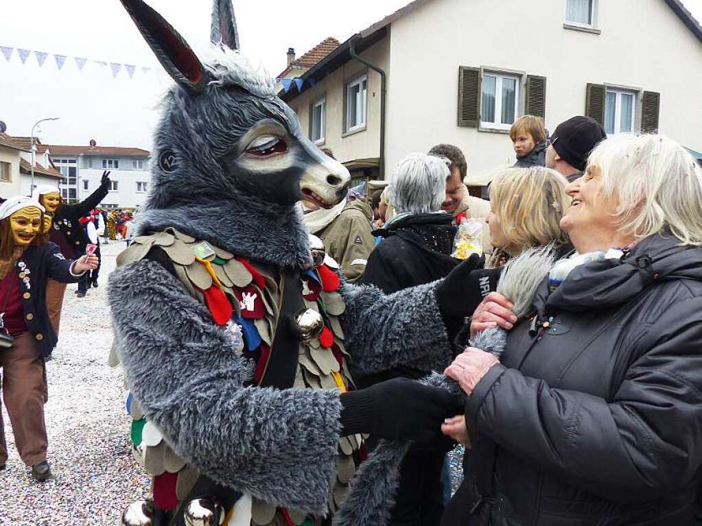 In Hauingen regnete es nur Konfetti.