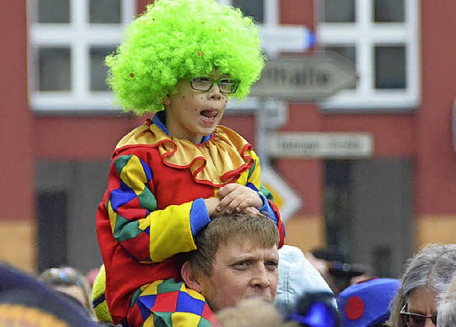 Beste Aussicht hat dieser kleine Narr.  | Foto: Ulrich Senf