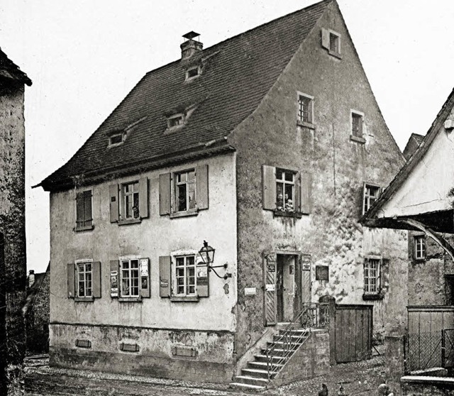 In diesem Haus, das 1850/51 von dem La... vor seinem Tod 1911 entstanden sein.   | Foto: Archiv Hans-Jrgen Oehler