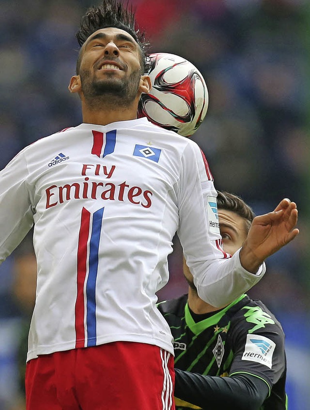 Hinterkopfball: HSV-Spieler Mohamed Gouaida   | Foto: dpa