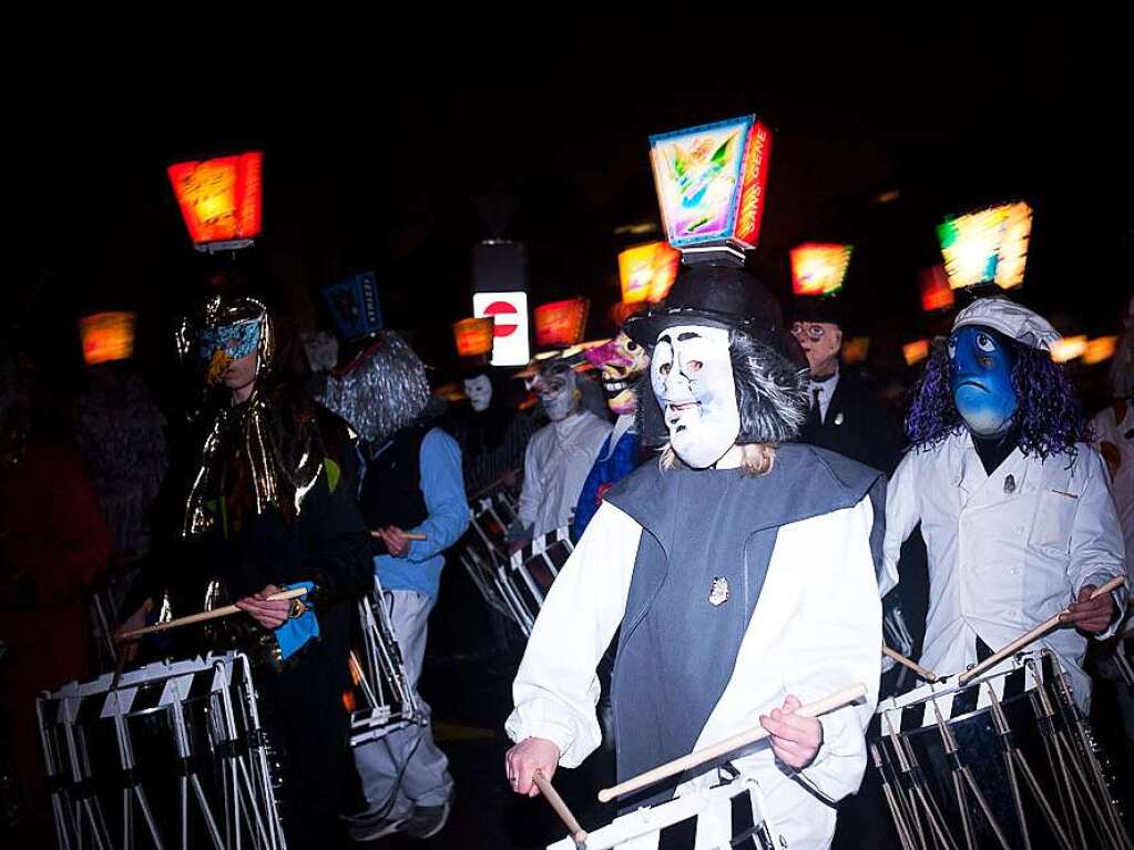 Ritual am Rheinknie: Der Morgestreich erffnet die Basler Fasnacht.