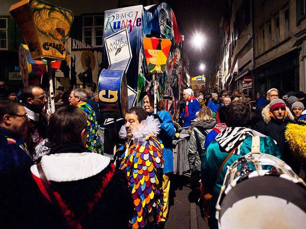 Ritual am Rheinknie: Der Morgestreich erffnet die Basler Fasnacht.