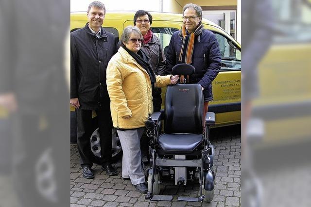 Ein Rollstuhl als Spende