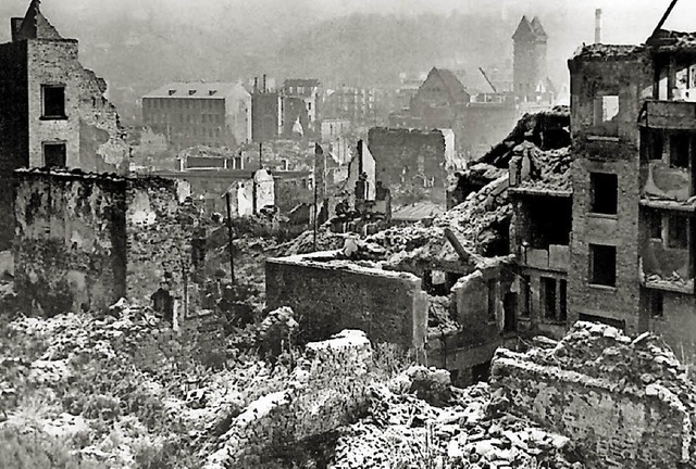 Pforzheim nach dem 23. Februar 1945  | Foto: dpa