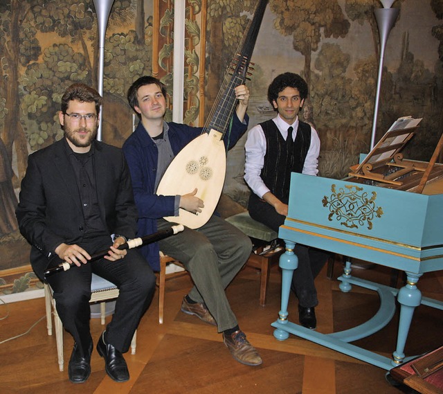 Das Trio fr barocke Musik der Schola ...sischen Hof. Foto: Hans Jrgen Kugler  | Foto: Hans Jrgen Kugler