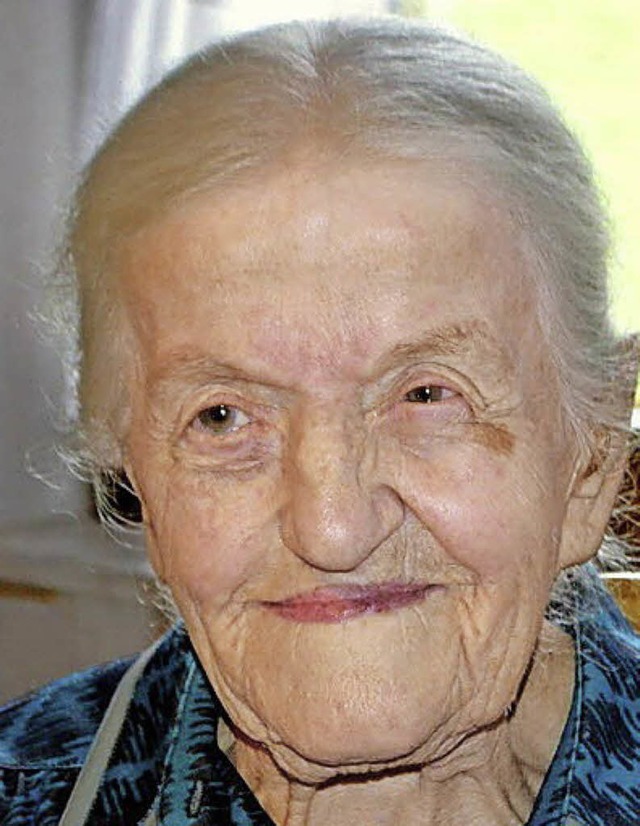 Sophie Singler 95 Jahre  | Foto: Beate Zehnle-Lehmann