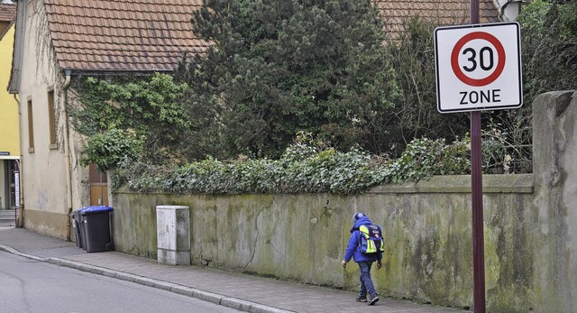 Bei gedrosseltem Tempo wird der Schulweg in March sicherer.   | Foto: Julius Steckmeister