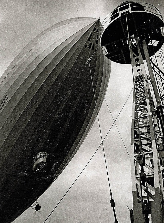 Mglicherweise ein Grund, warum der Na...as gigantische Luftschiff Hindenburg.   | Foto: Alfred Tritschler