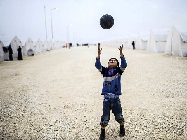 Syrischer Junge  in einem UN-Flchtlingslager   | Foto: AFP