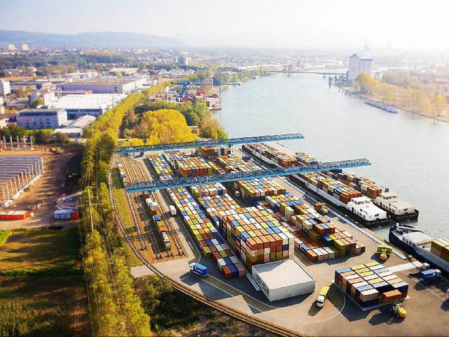 Der Weiler Rheinhafen bietet Basler Firmen interessante Perspektiven.  | Foto: ZVG