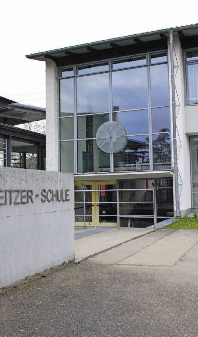 An der Albert-Schweitzer-Schule findet...e wird frher als erwartet aufgelst.   | Foto: Mink