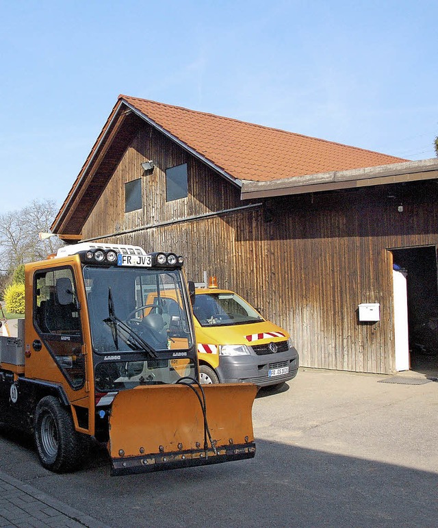 Von innen wie von auen wahrlich kein ...: die Halle des  Schallstadter Bauhofs  | Foto: Tanja Bury