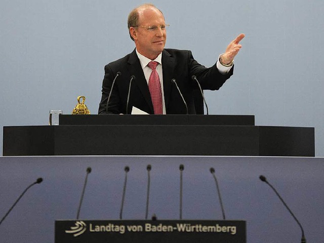 Wilfried Klenk in seinem Amt als Landtagschef  | Foto: Landtag Pressestelle