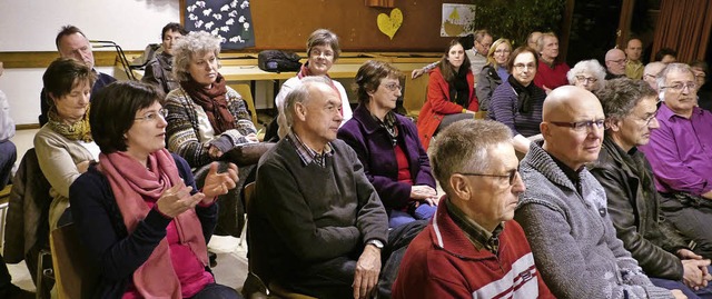 Zu lebhaften Debatten fhrte der Infoa...ienstag im evangelischen Gemeindehaus.  | Foto: Hlter-Hassler