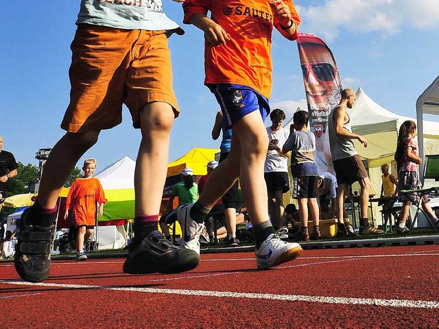 Beim 24-Stunden-Lauf fr Kinderrechte erliefen die Sportler zuletzt 50.000 Euro.  | Foto: Thomas Kunz (honorarfrei)
