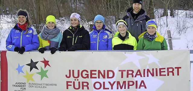 Die jungen Wintersportler des Kreisgymnasiums   | Foto: Privat