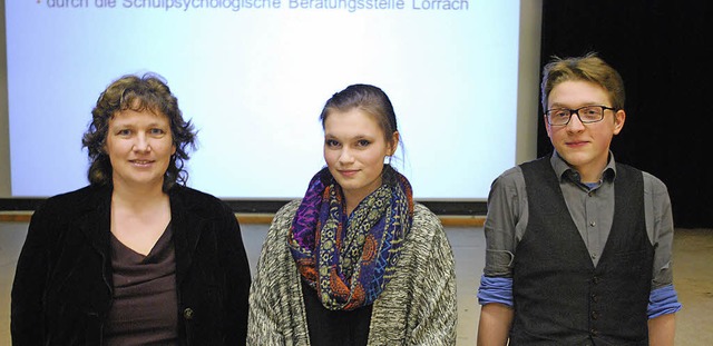 Annette Graf-Winkler, Anna-Maria Staub...nformierten ber den Hochbegabtenzug.   | Foto: Thomas Loisl Mink