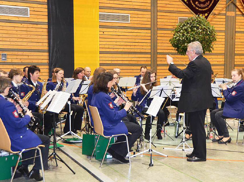 Fr Musik sorgte die Kapelle aus Kirchhofen.