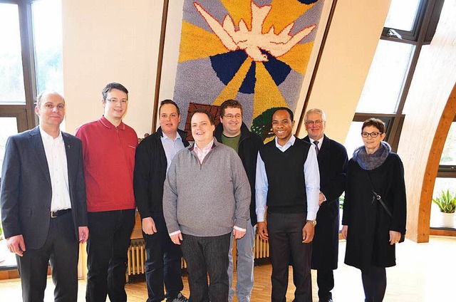 Rektor, Dekan und Gemeindereferentin m...lch, Claudius Dufner, Norbert Nutsugan  | Foto: N.Bayer
