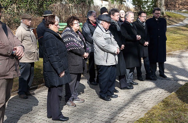 rtliche politische Prominenz erinnert... Tod 1981 Bundestagsabgeordneter war.   | Foto: Gabriele Zahn