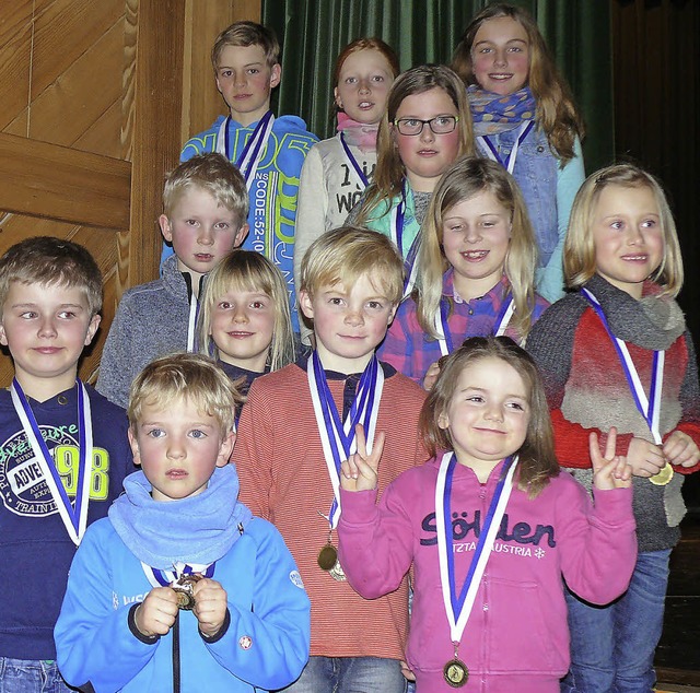 Die Besten ihrer Klasse wurden beim Ki...t und mit einer Goldmedaille belohnt.   | Foto: Ute Aschendorf