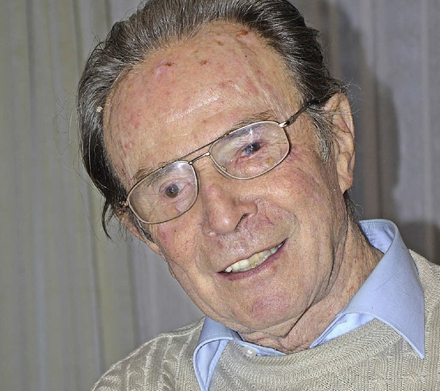 Der langjhrige VdK-Vorsitzende im Kre...fons Lienhart wird heute 90 Jahre alt.  | Foto: Georg Diehl
