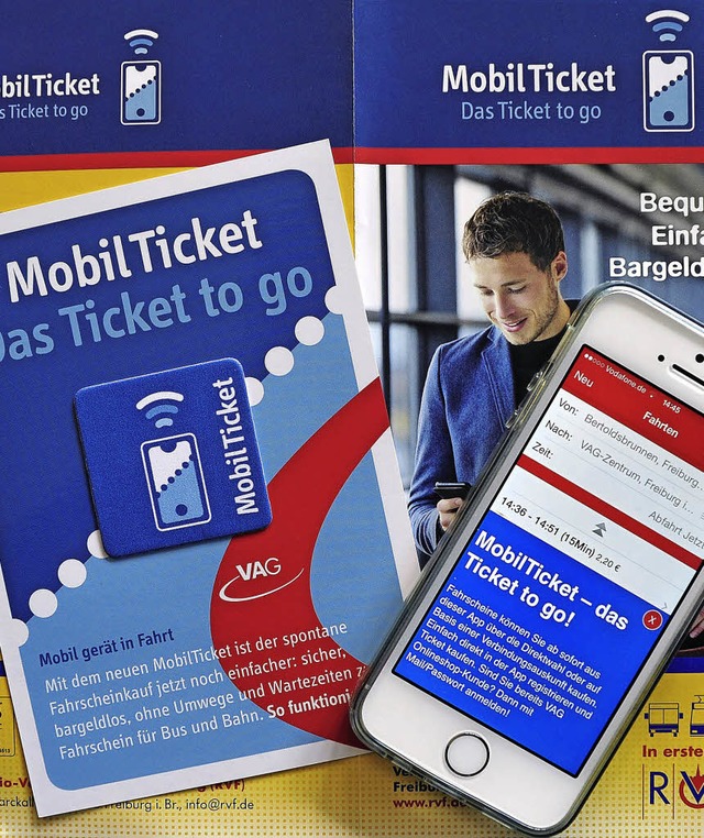 Fahrkarten lassen sich jetzt besser aufs Smartphone laden.   | Foto: Th. Kunz