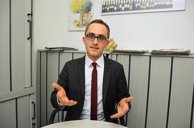 Benjamin Bohn will Rathauschef in Vogtsburg werden.  | Foto: Thomas Rhenisch