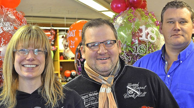 <Text>Sonja Meitzner,  Dirk Leber und ...Neustdter Hochzeitsmesse aus. </Text>  | Foto: Liane schilling