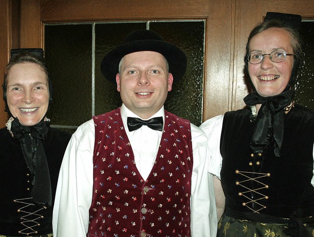 Sonja Helmle, Markus Schuler und Andre...rden bei der Jahresversammlung geehrt.  | Foto: Dieter Maurer