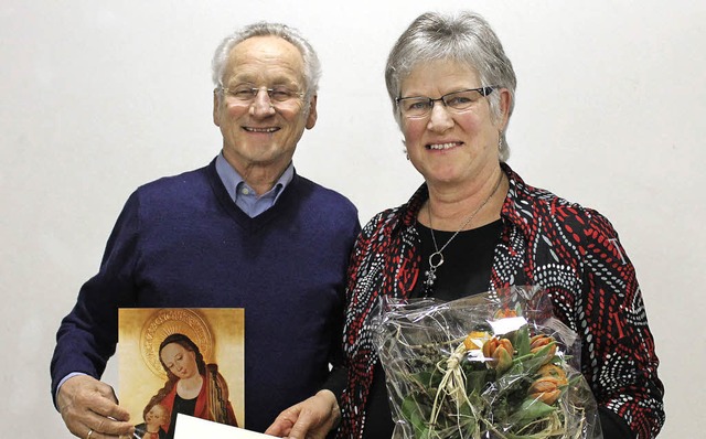 Der Kirchenchor St. Michael ehrte fr ...0 Jahre) und Joachim Molin (60 Jahre).  | Foto: ZVG